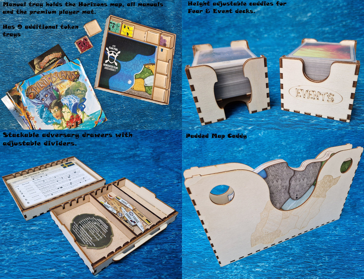Spirit Island "Future Resilient" Storage Chest. Holds every expansion with enough space for more!
