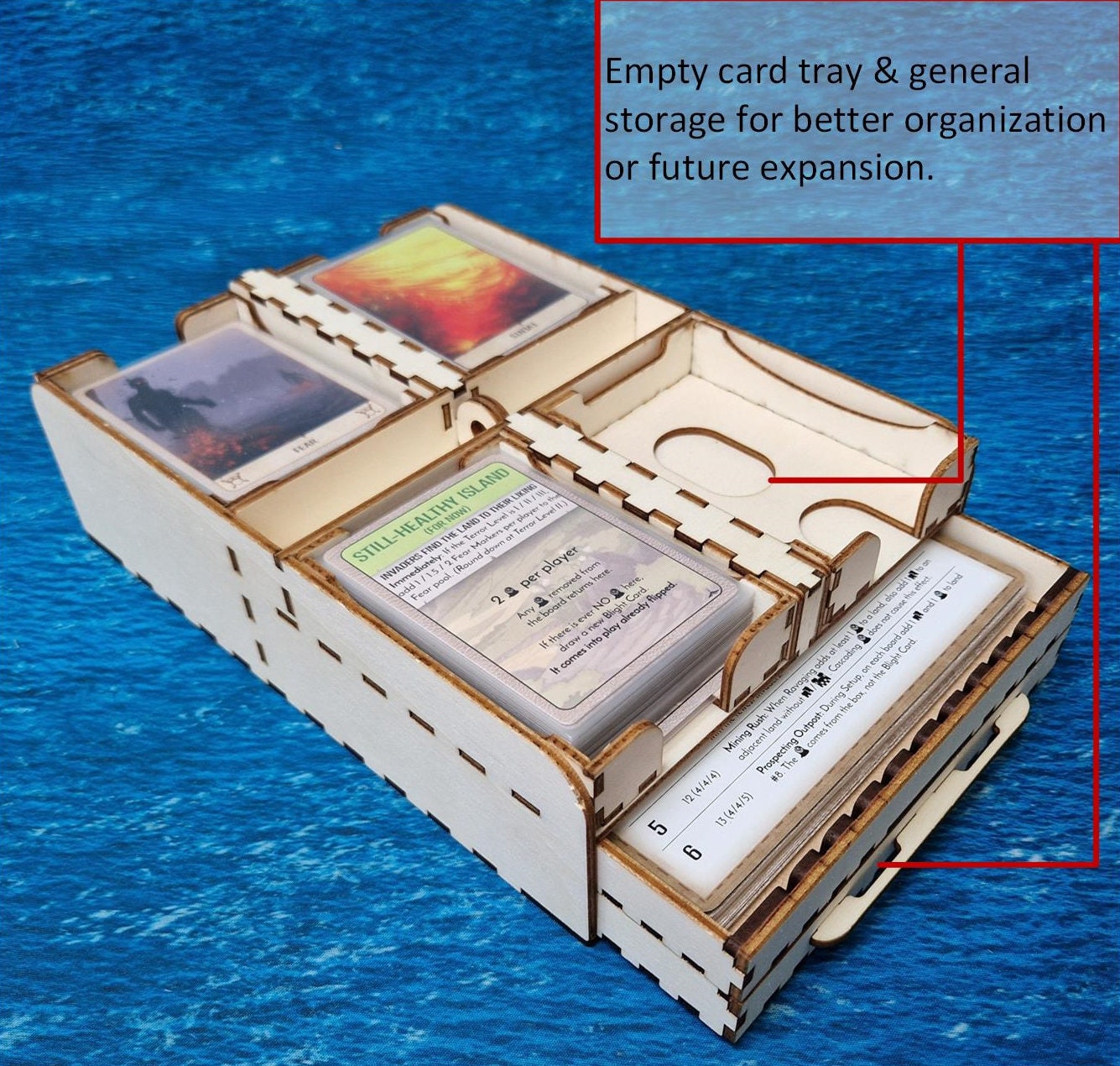 Spirit Island "Future Resilient" Storage Chest. Holds every expansion with enough space for more!