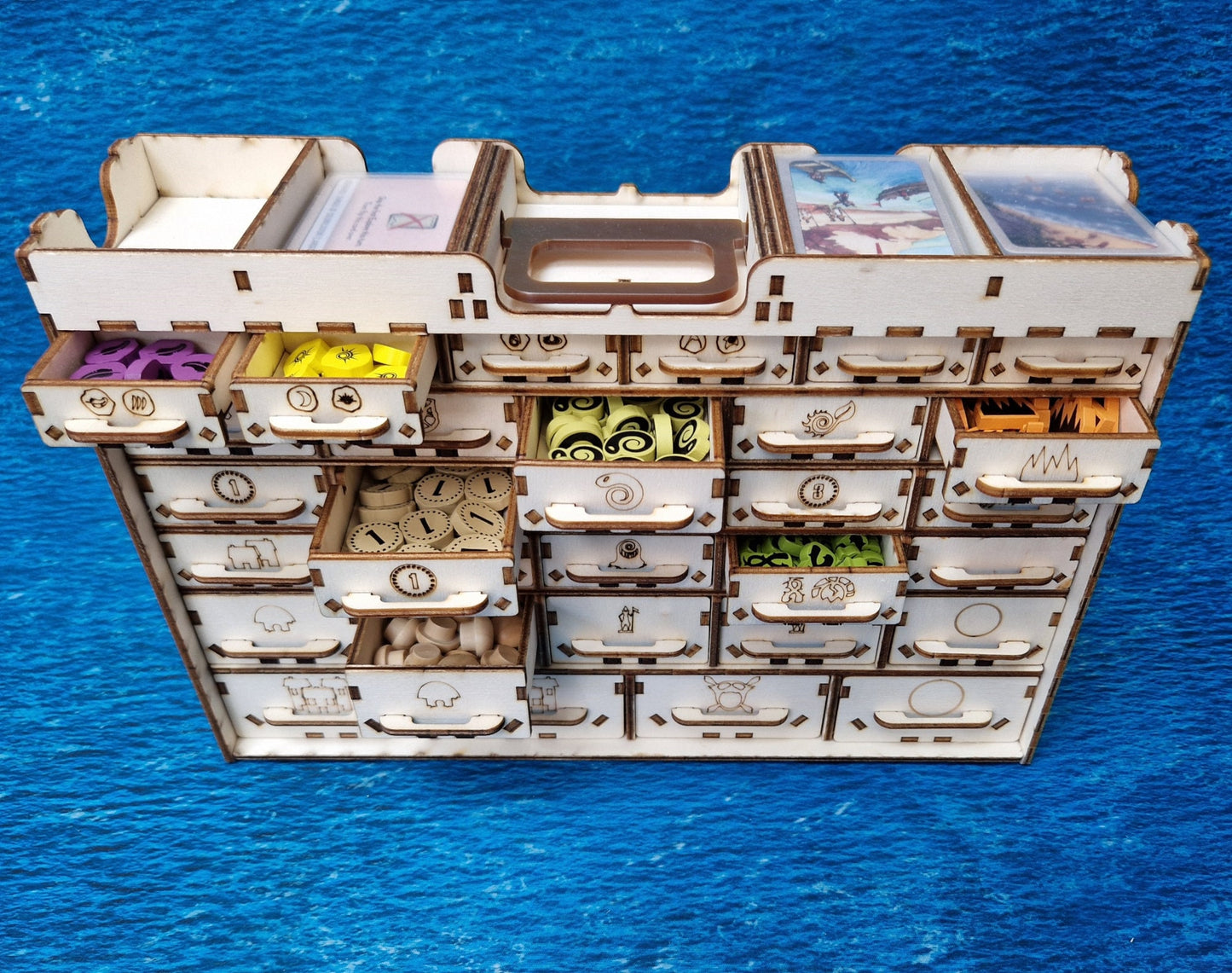 Spirit Island "Future Resilient" Storage Chest. Holds every expansion with enough space for more!